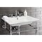 Fauceture Continental 25"x22" Ceramic Vanity Top W/ Integrated Basin 3H, White LBT25227W38 - alternate 5